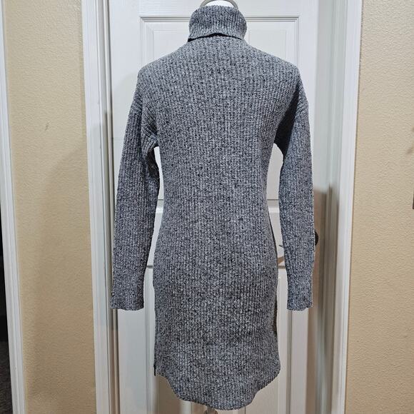 American Eagle Ribbed Turtleneck Sweater Dress Gray Size S - Picture 2 of 7